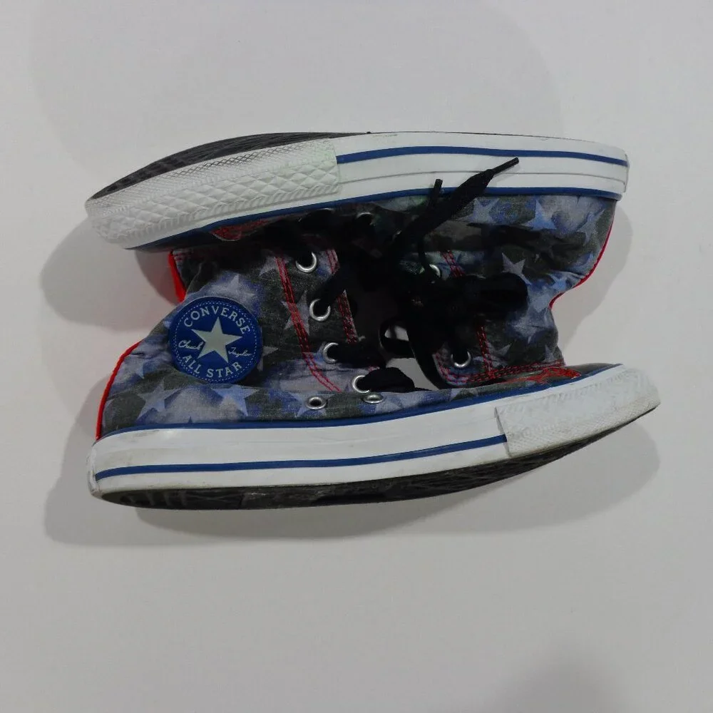 Converse Chuck Taylor All Star Hi Tops American Stars Canvas Sneakers Youth Sz 4
